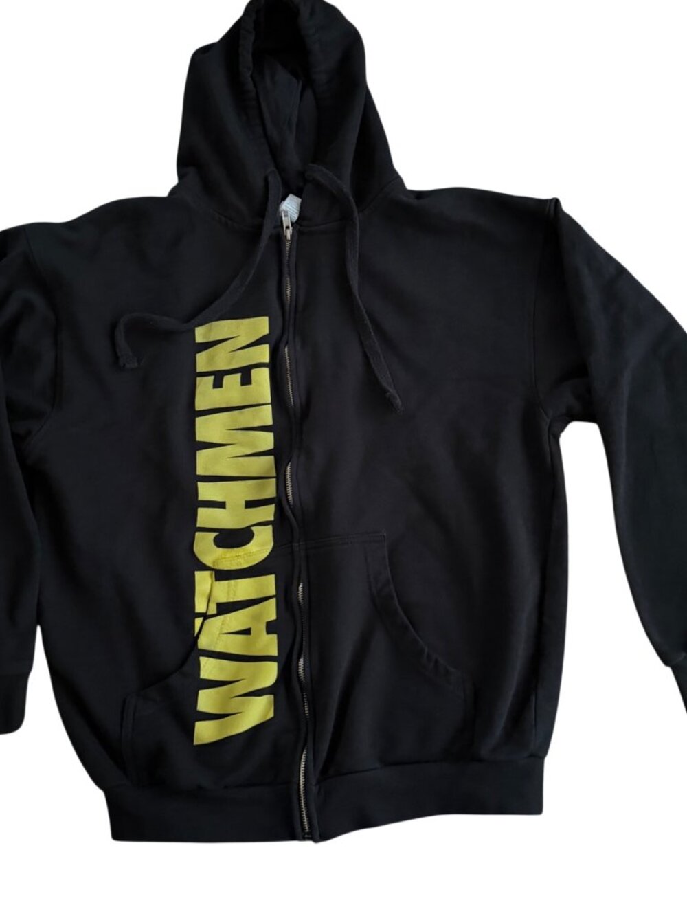 Vintage Watchmen Black Zip-Up Hoodie Size Large
